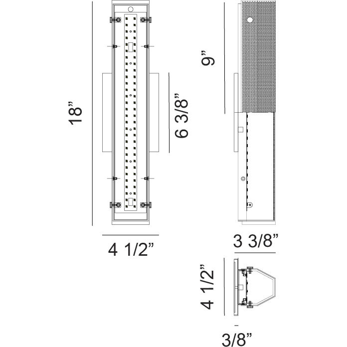 Pelermos Wall Sconce Wall Light in Chrome