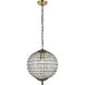 Earlene 1 Light 12 inch Antique Bronze and Clear Pendant Ceiling Light