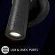 Holden 8 inch 4.1 watt Basalt Stone and Black Task Light Portable Light