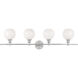 Collier 4 Light 38 inch Chrome Wall sconce Wall Light