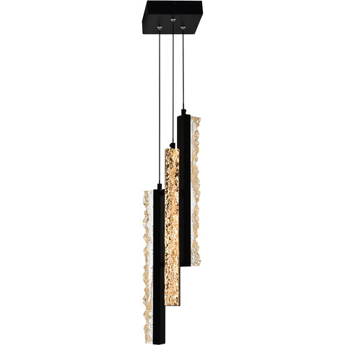 Stagger LED Black Mini Pendant Ceiling Light