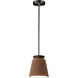 Radiance Collection - Trapezoid Pendant Ceiling Light in Brushed Nickel, Dedicated LED, Rigid Stem, Real Rust, Form+Finish+Function