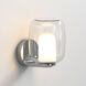 Aquina 1 Light 7.17 inch Polished Chrome Bathroom Wall Light