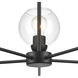 Boman 5 Light 28 inch Matte Black Chandelier Ceiling Light