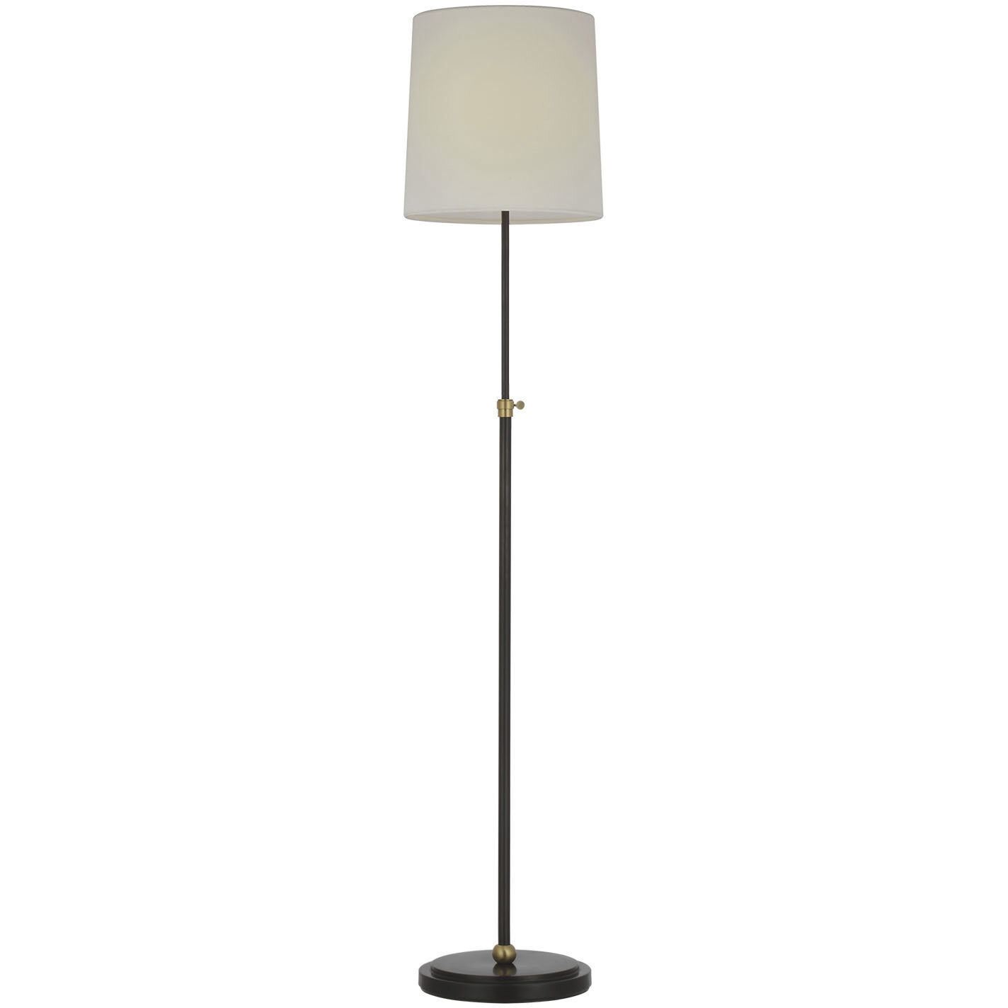 Thomas O'Brien Bryant 44.25 inch 4.6 watt Bronze and Hand-Rubbed Antique Brass Adjustable Cordless Floor Lamp Portable Light