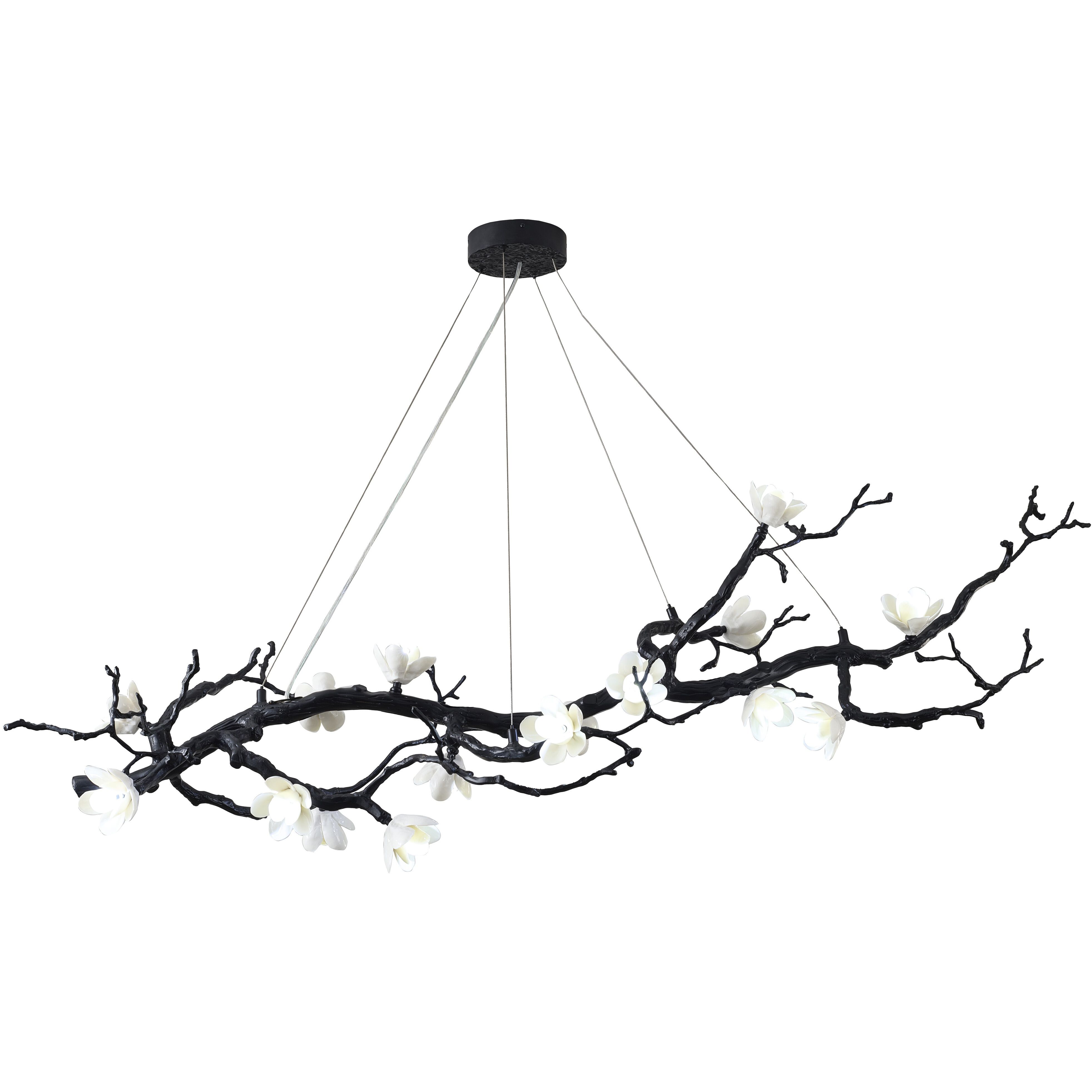 CC Series 15 Light 32.5 inch Black Chandelier Ceiling Light