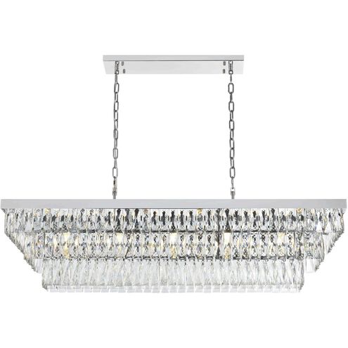 Josephine 17 Light 16 inch Chrome Chandelier Ceiling Light