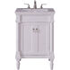 Lexington 24 X 21 X 35 inch Antique White with White Marble Vanity Set