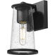 Bar Harbor 1 Light 9 inch Sand Black Outdoor Wall Light