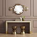 Arden 60 inch Ivory/Satin Brass Console Table