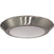 Brentwood 120.00 LED 7.09 inch Brushed Nickel Disk Light