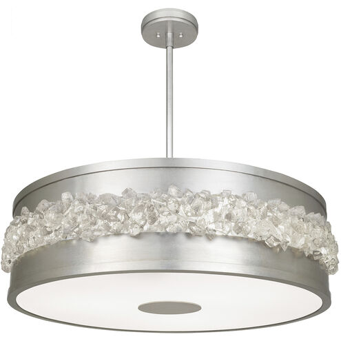 Arctic Halo 3 Light 32 inch Silver Pendant Ceiling Light
