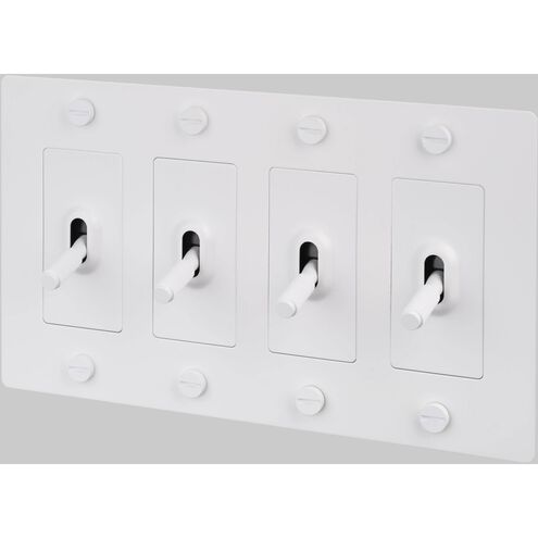 4G Toggle 120-277 White Light Switch