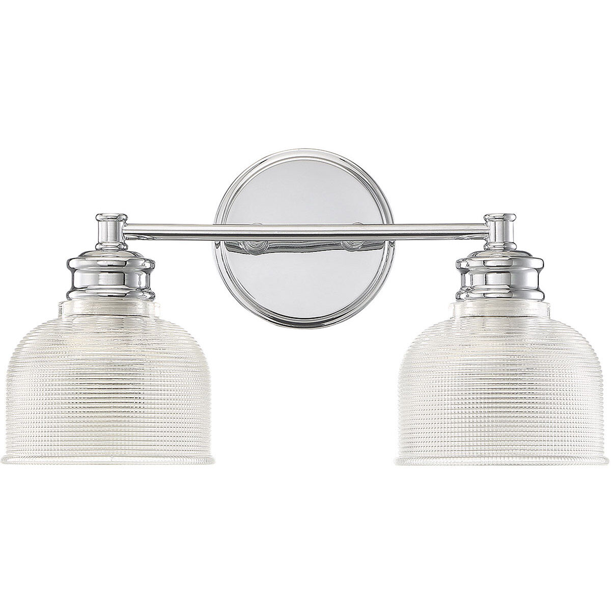 Transitional 2 Light 16 inch Chrome Bathroom Vanity Light Wall Light