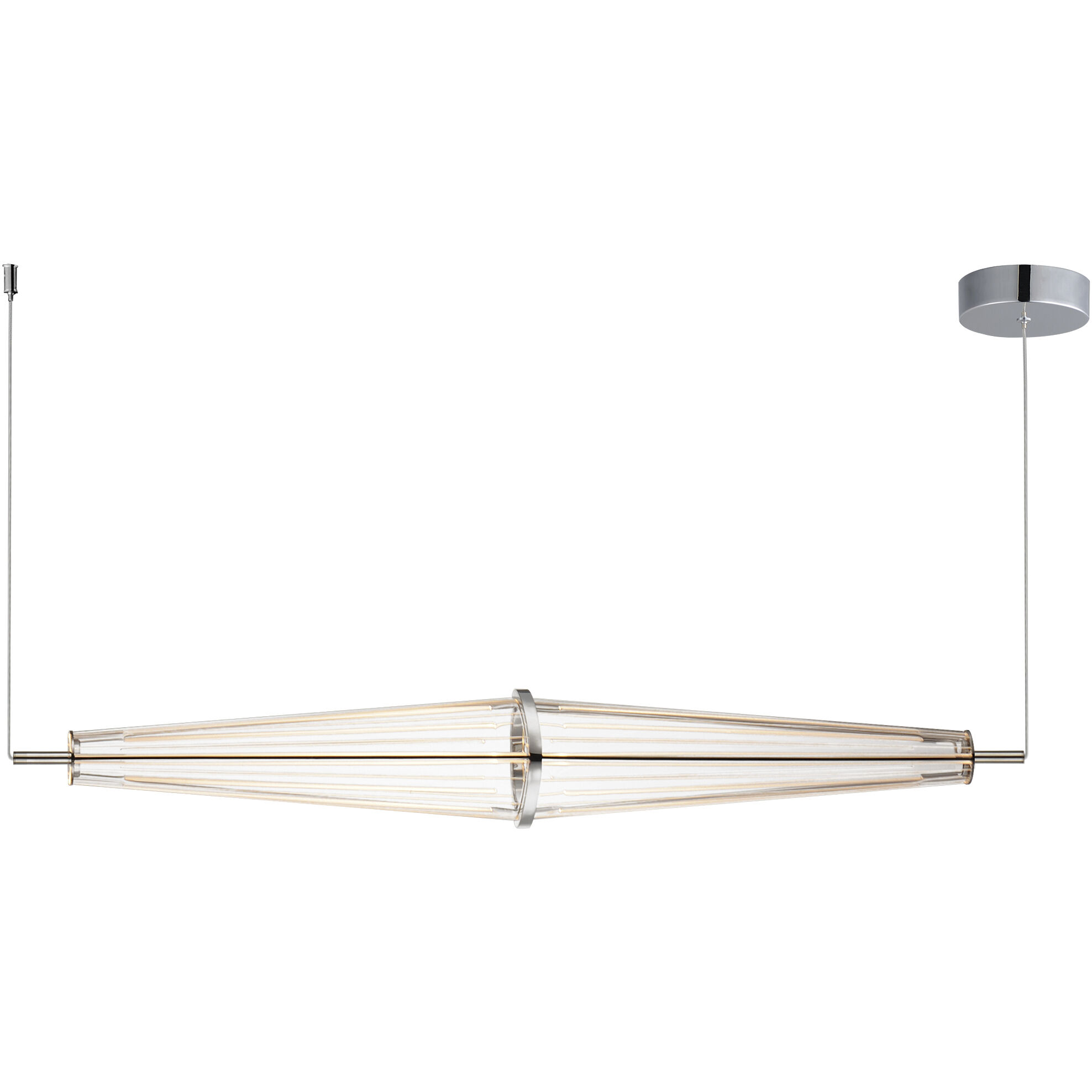 Quasar LED 35.5 inch Polished Chrome Linear Pendant Ceiling Light