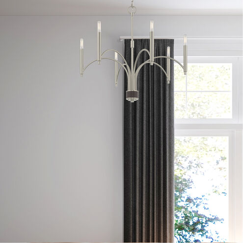 Wisteria 6 Light 26 inch Brushed Nickel Chandelier Ceiling Light
