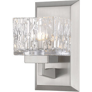 Rubicon 1 Light 5 inch Brushed Nickel Wall Sconce Wall Light in G9