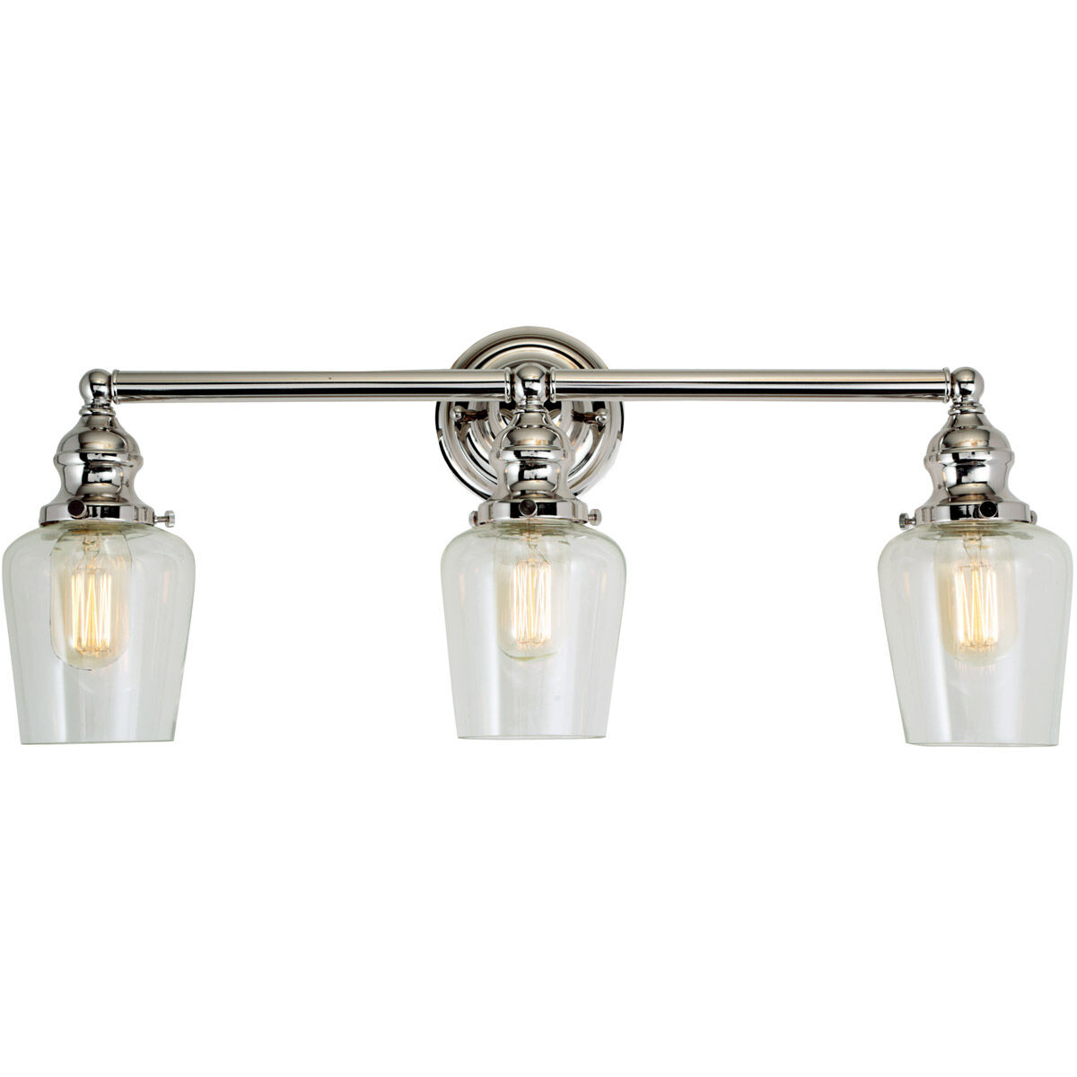 Union Square Liberty 3 Light 24 inch Polished Nickel Bathroom Wall Sconce Wall Light