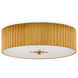 Caravel 1 Light 14 inch Gold Leaf/Frosted Glass Flush Mount Ceiling Light