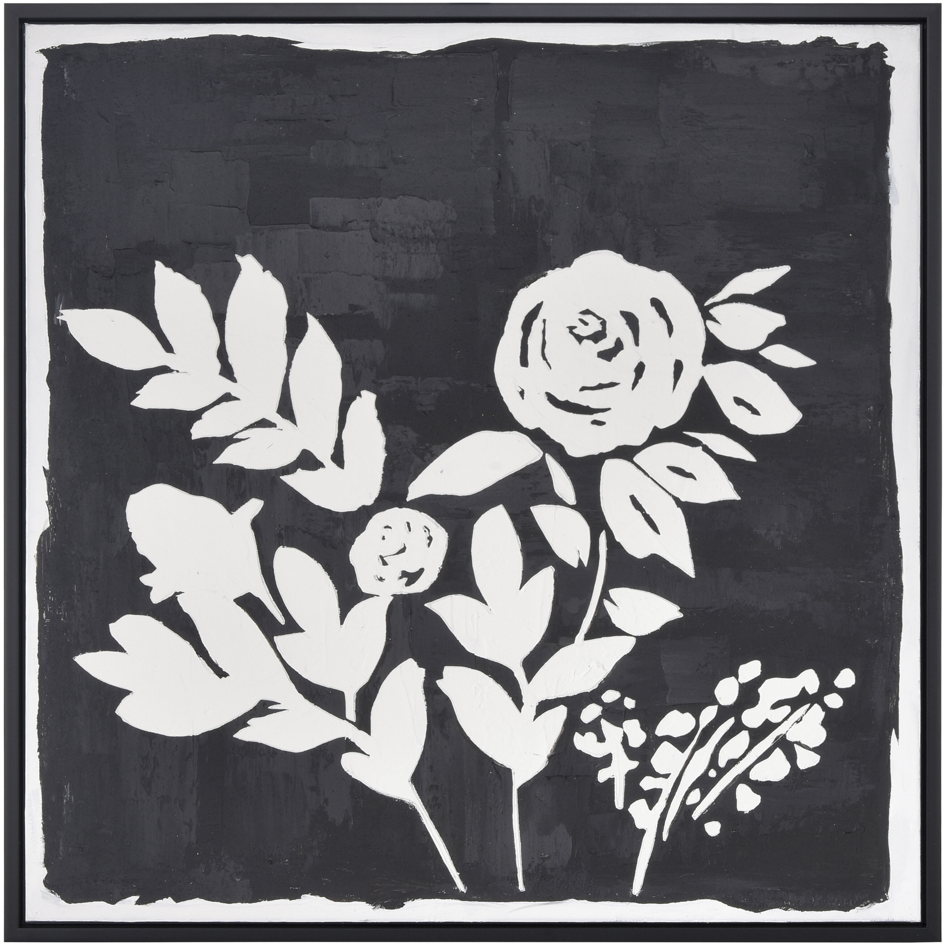 Umbra Black with White Framed Wall Art