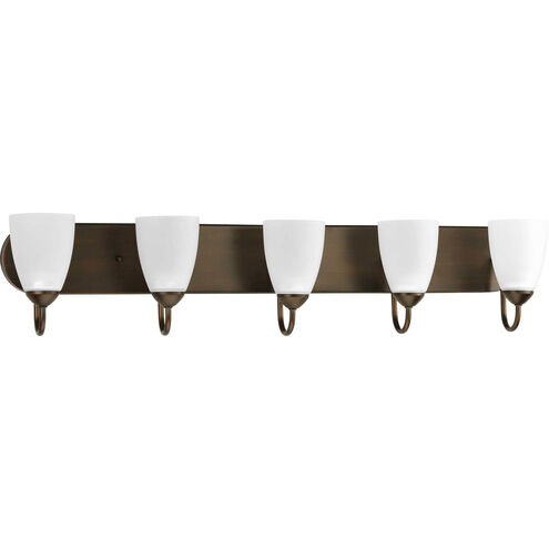 Gather 5 Light 36 inch Antique Bronze Bath Vanity Wall Light