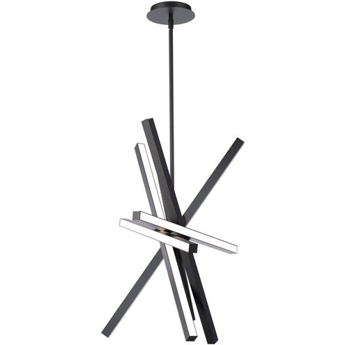 Parallax LED 15.13 inch Black Pendant Ceiling Light, dweLED