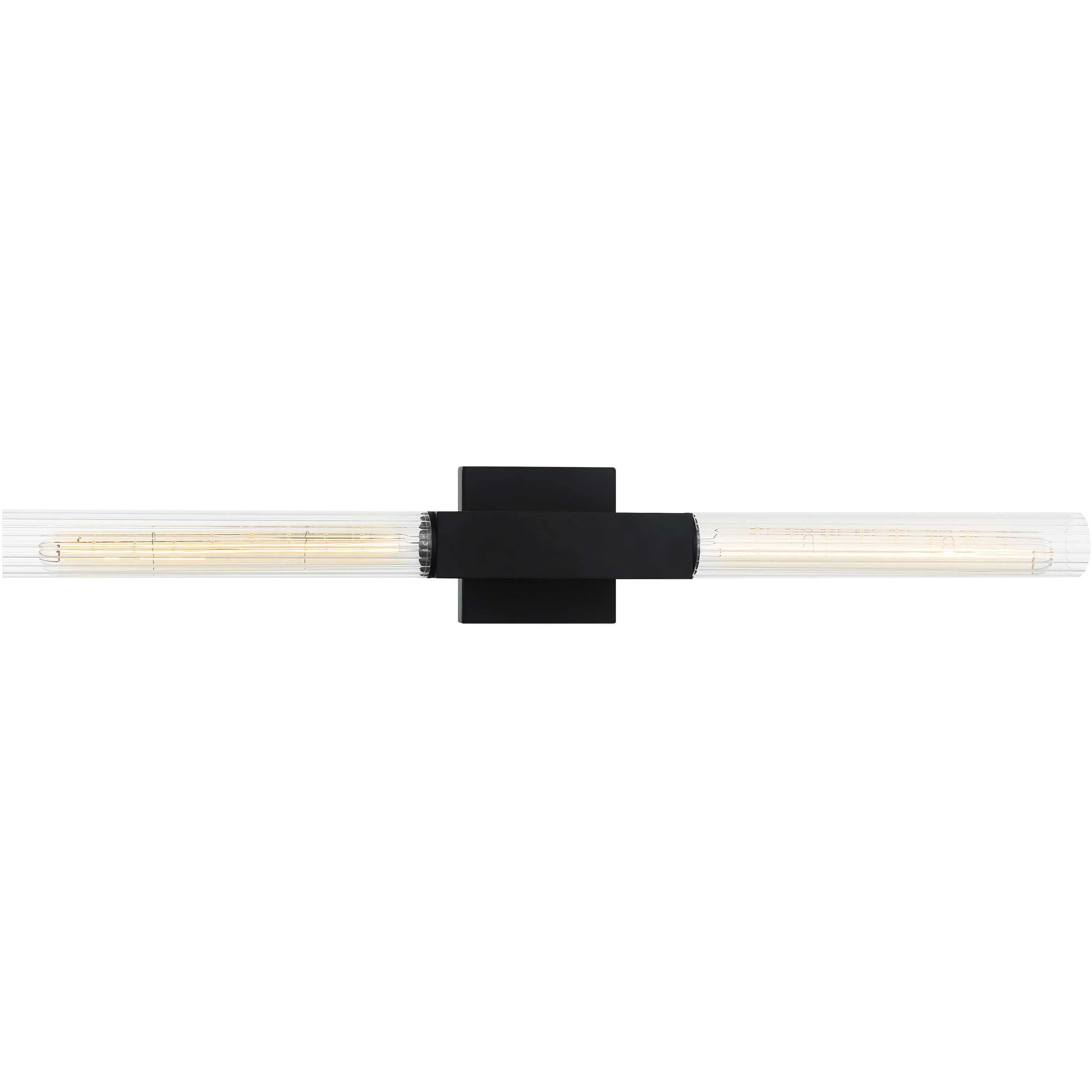 Odelle 2 Light 28.63 inch Matte Black Wall Sconce Wall Light