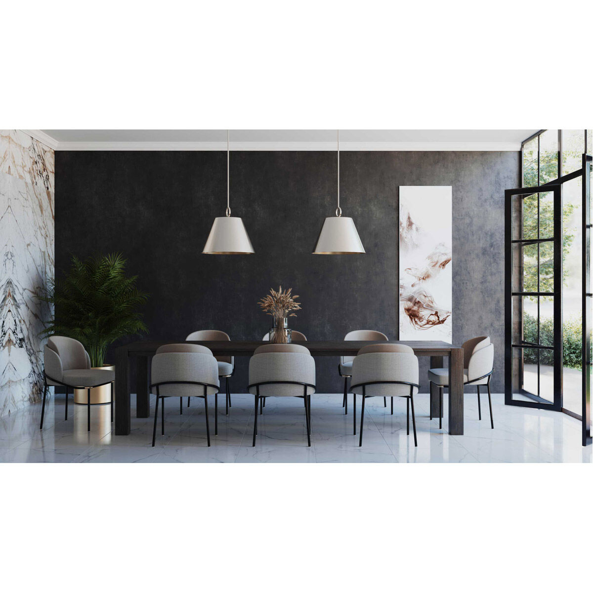 Parkhurst 3 Light 18 inch Brushed Nickel Pendant Ceiling Light