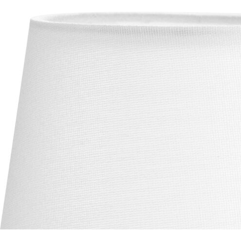 Elara White 5.5 inch Linen Taper Shade