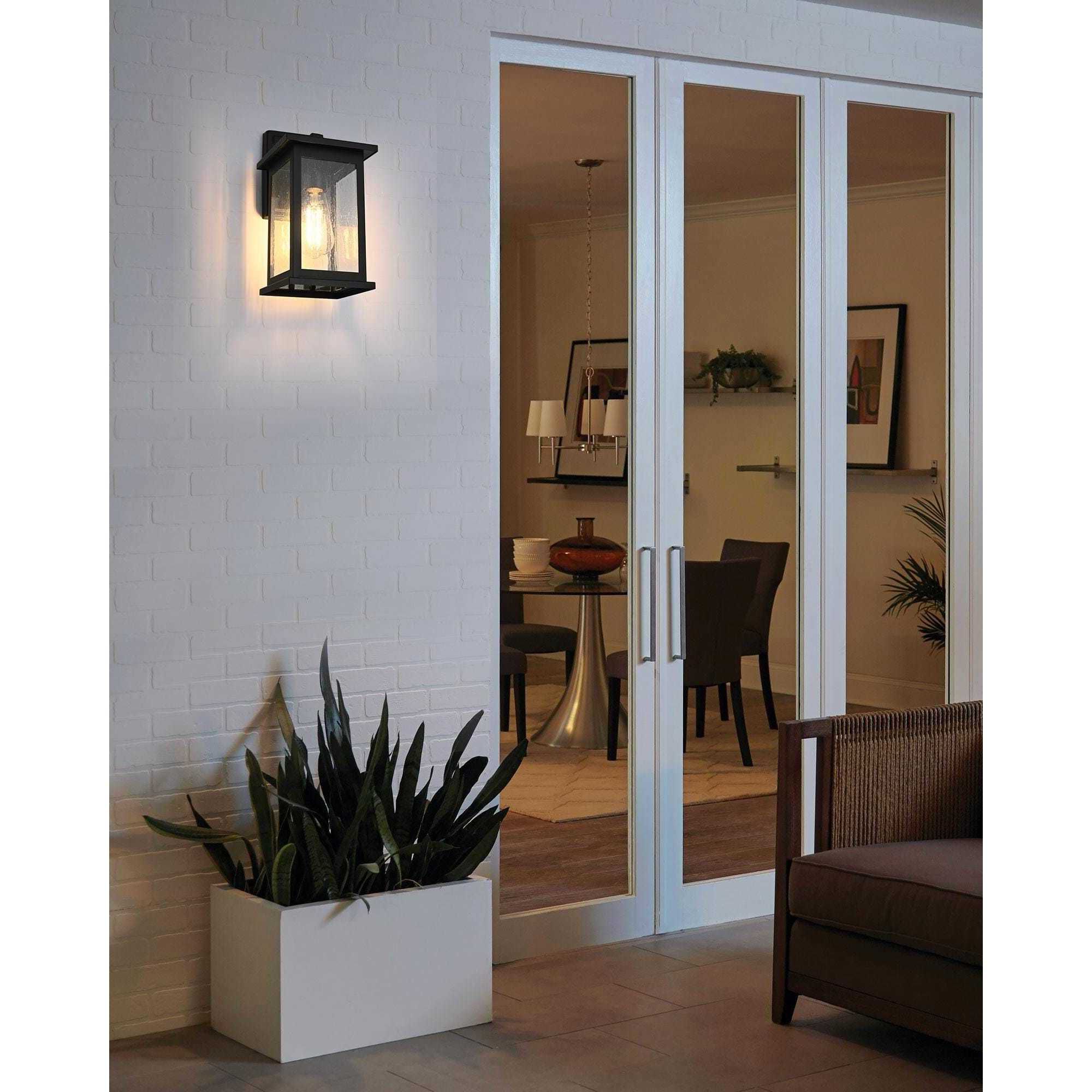 Ringgold 1 Light 12 inch Black Outdoor Wall Sconce