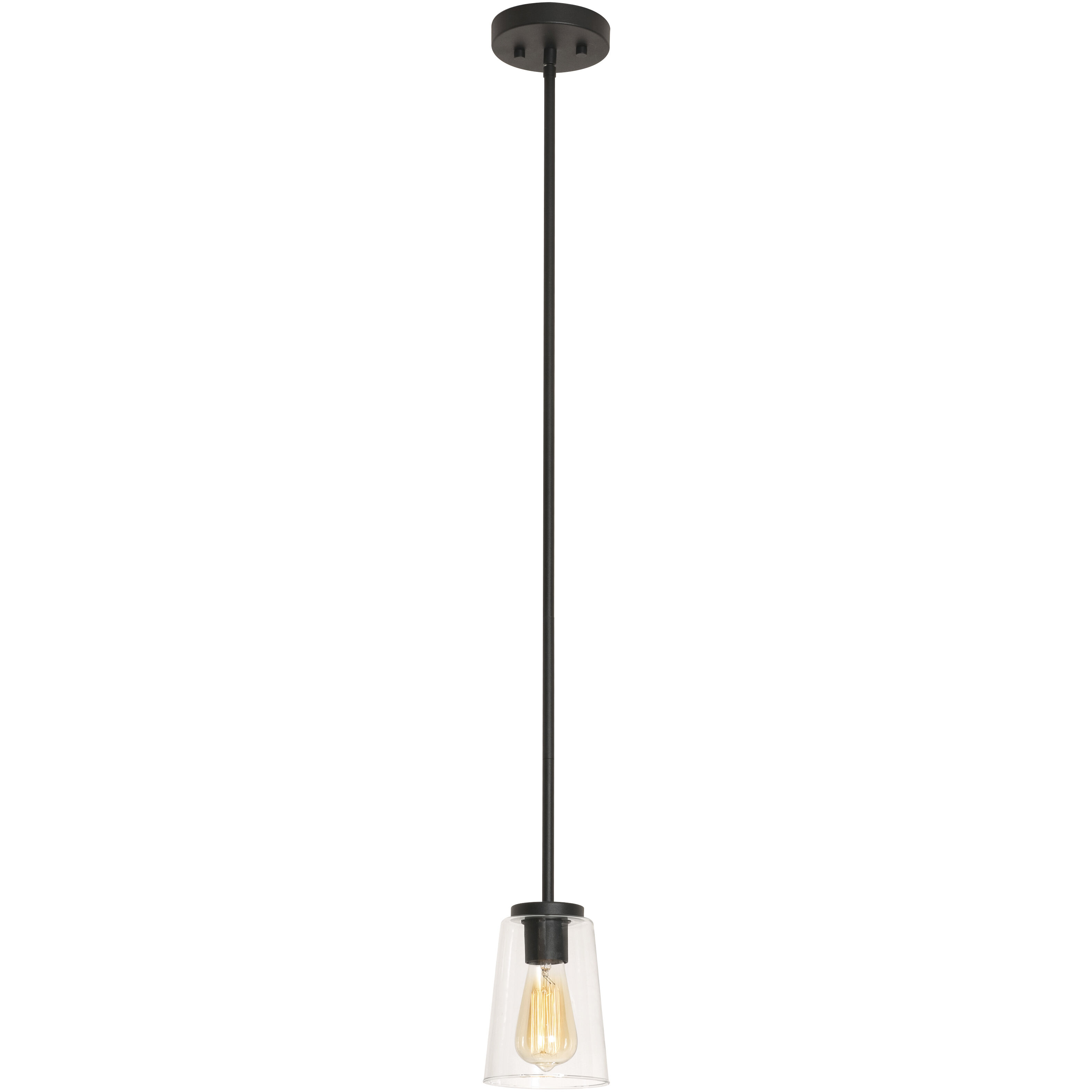 Joanna 1 Light 5 inch Textured Black Pendant Ceiling Light