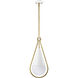 Admiral 1 Light 10 inch Matte White Pendant Ceiling Light