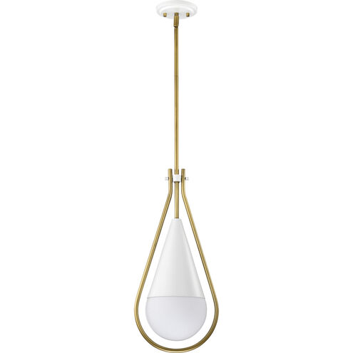 Admiral 1 Light 10 inch Matte White Pendant Ceiling Light