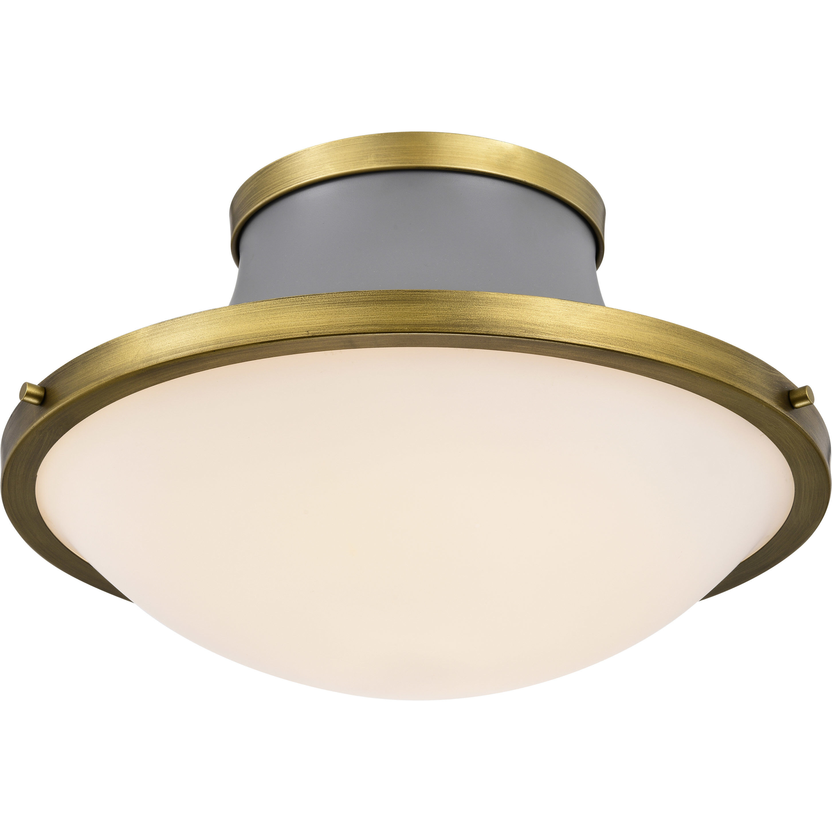Lafayette 1 Light 18 inch Matte Gray Flush Mount Ceiling Light