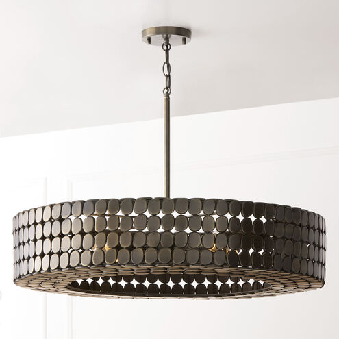 Eliana 4 Light 30.5 inch Dark Brass Chandelier Ceiling Light