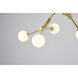 Canada 6 Light 20 inch Gold Chandelier Ceiling Light
