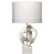 Intertwined 30.5 inch 150.00 watt White Polyresin Table Lamp Portable Light