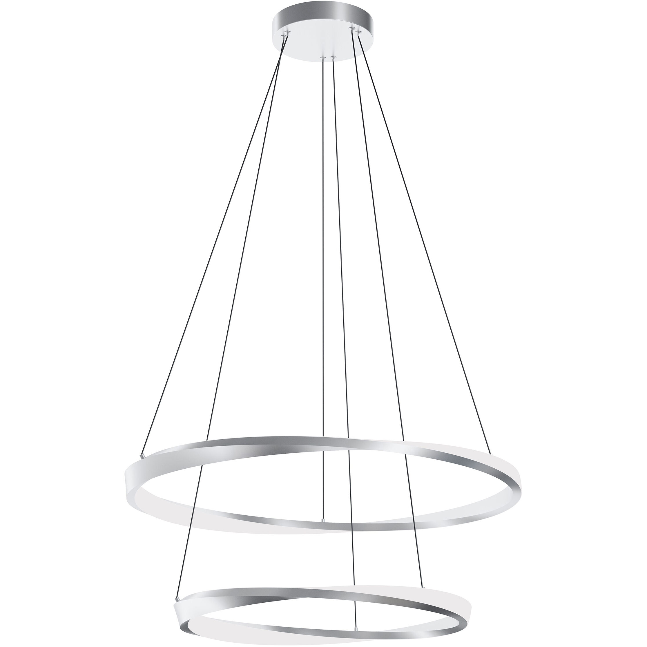 Oberon LED 1.4 inch Satin Nickel Pendant Ceiling Light