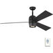 Alba 60 inch Midnight Black Ceiling Fan