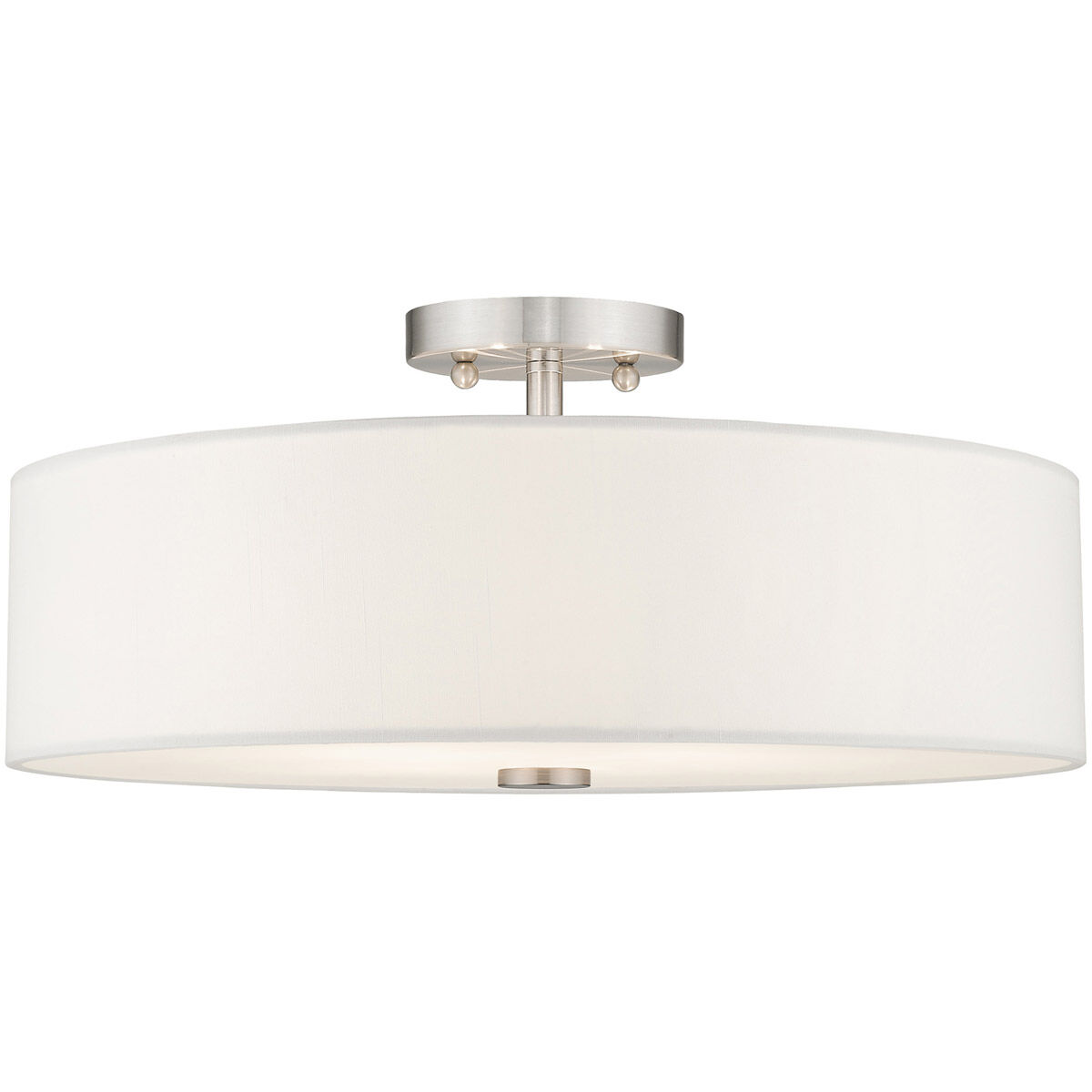 Meridian 4 Light 18 inch Brushed Nickel Semi-Flush Mount Ceiling Light 