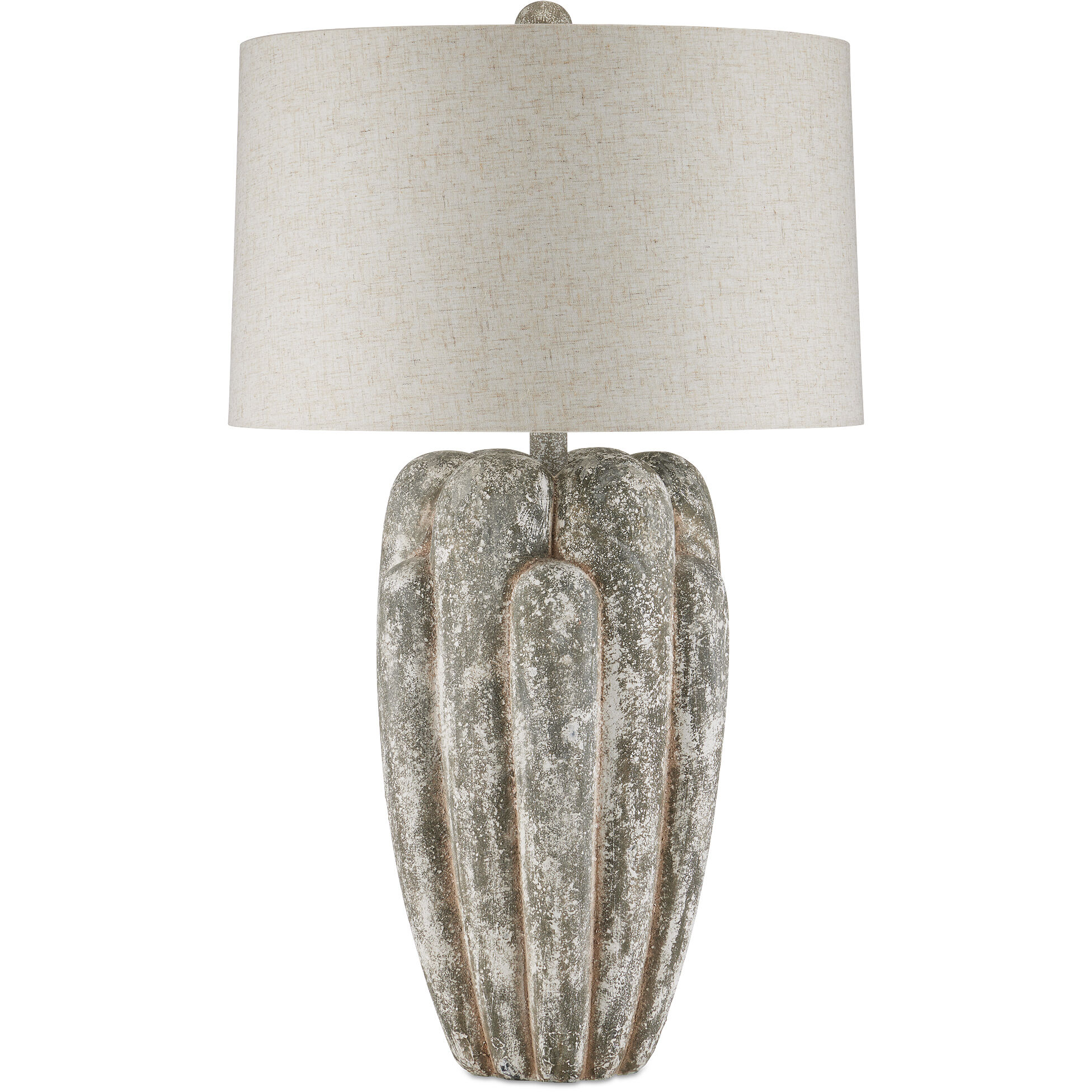 Buttress 35.5 inch 150 watt Dark Gray/White Texture Table Lamp Portable Light