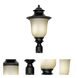 Signature 1 Light 21 inch Black Outdoor Post Lantern
