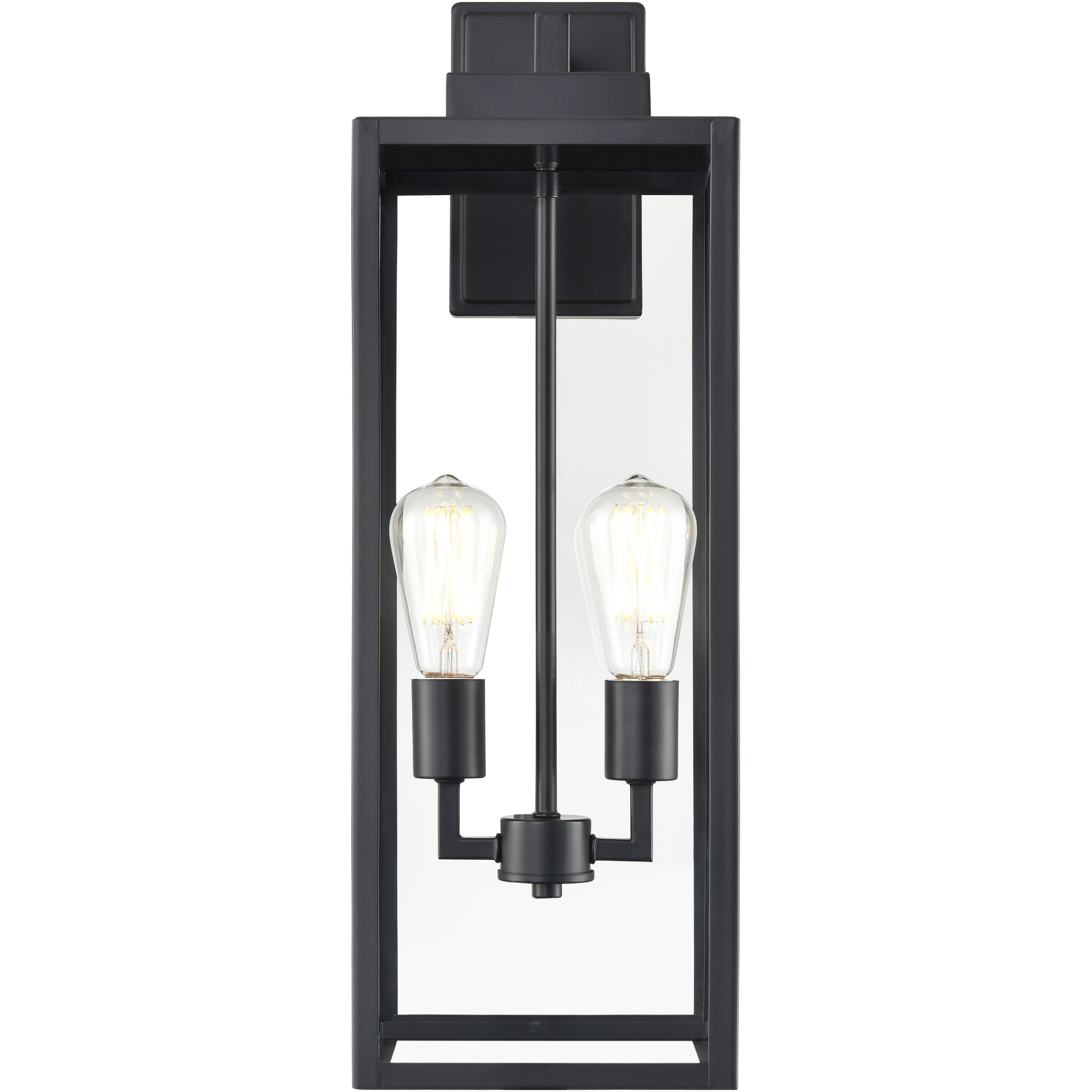 Atless 2 Light 24 inch Powder Coated Black Outdoor Wall Lantern