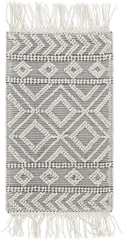 Farmhouse Tassels 36 X 24 inch Gray Rug in 2 x 3, Rectangle