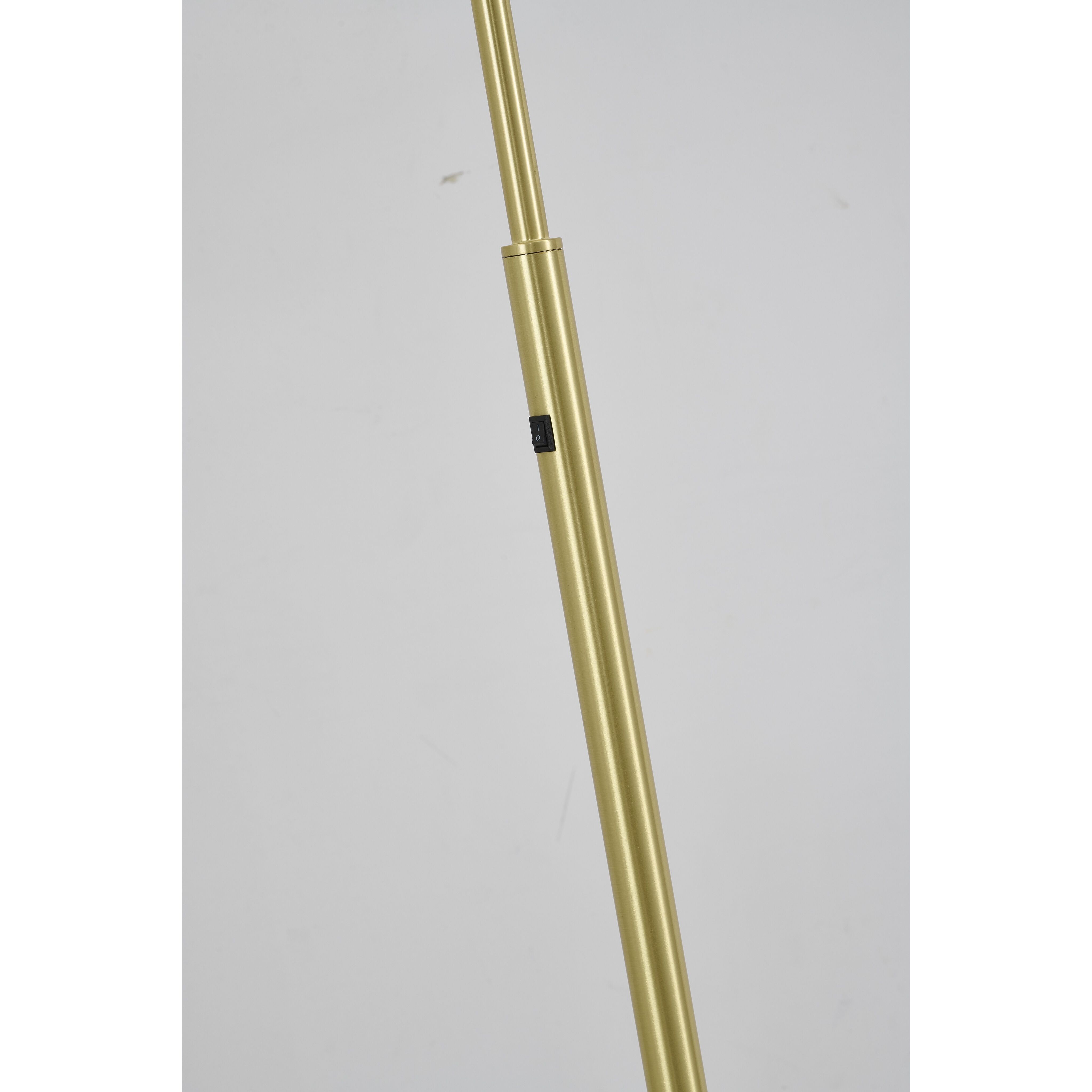 Canada 58 inch 100.00 watt Satin Brass Floor Lamp Portable Light