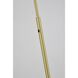 Canada 58 inch 100.00 watt Satin Brass Floor Lamp Portable Light
