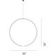 Torc LED 25 inch Satin White Pendant Ceiling Light