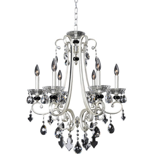 Bedetti 6 Light 24 inch Two Tone Silver Chandelier Ceiling Light