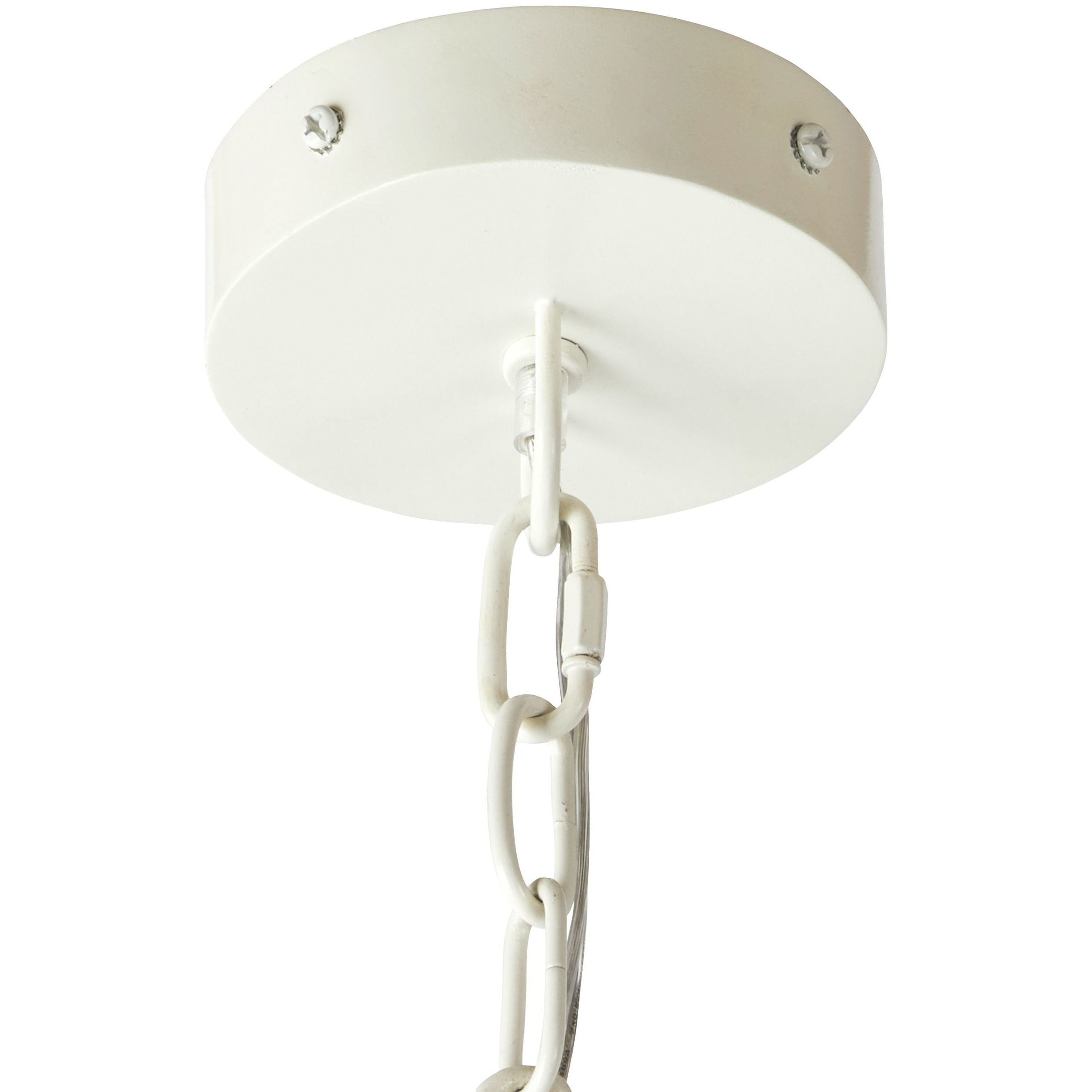 Indi 8 Light 42 inch White Chandelier Ceiling Light, Large