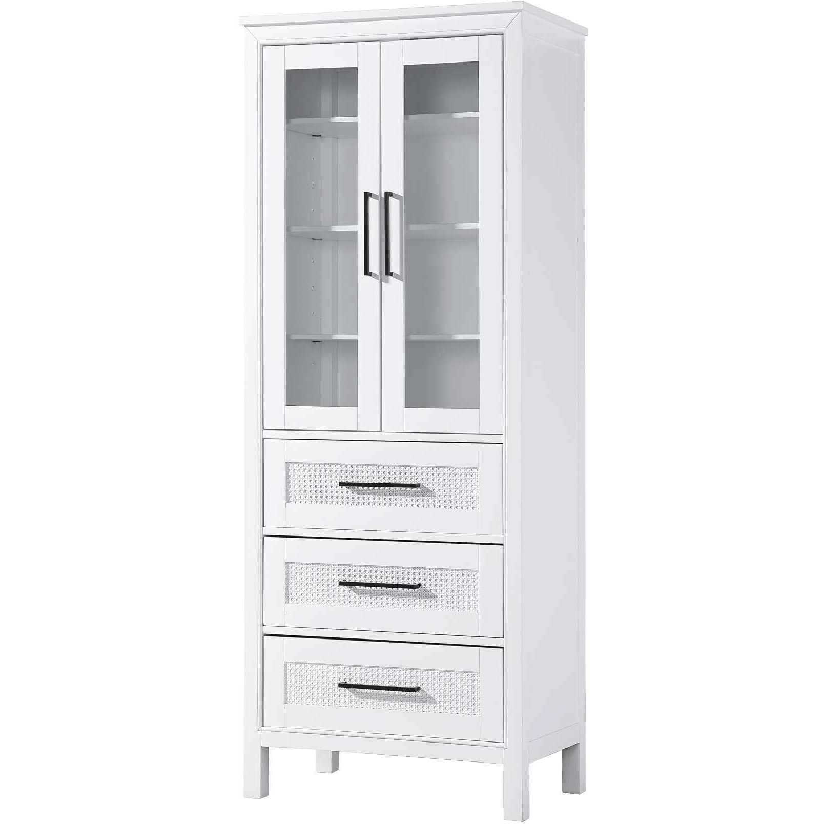 Alina White Bathroom Storage Cabinet